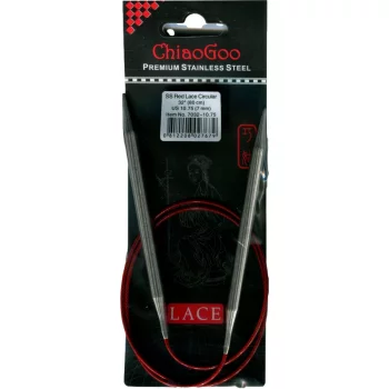 ChiaoGoo RED LACE Aiguille Circulaire Fixe - 80 cm - 7 mm
