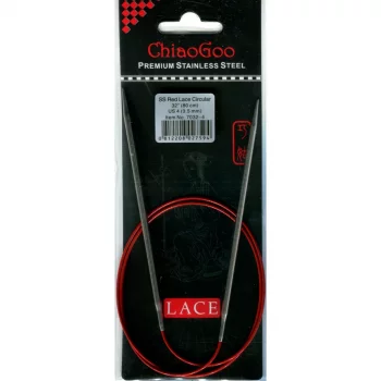 ChiaoGoo RED LACE Fixed Circular Needle - 80 cm - 3,5 mm