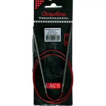 ChiaoGoo RED LACE Aiguille Circulaire Fixe - 80 cm - 3,75 mm