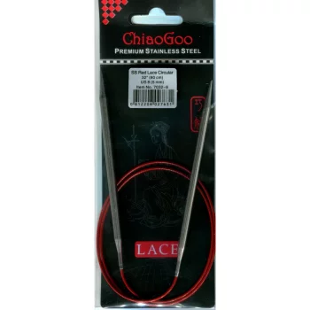 ChiaoGoo RED LACE Aiguille Circulaire Fixe - 80 cm - 5 mm