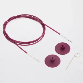 KnitPro Câble plastique et Accessoires - 120 cm - violet
