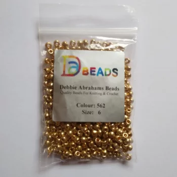 Debbie Abrahams Perles de verre - Size 6 (4 mm) - 562 Metallic Gold