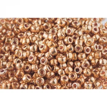 Debbie Abrahams Glass Beads - Size 6 (4 mm) - 562 Metallic Gold