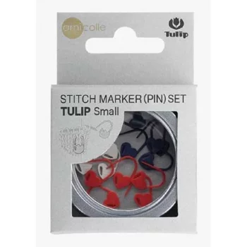 Tulip Maschenmarkierer Set - HEART - verschließbar - SMALL - 15 Stück