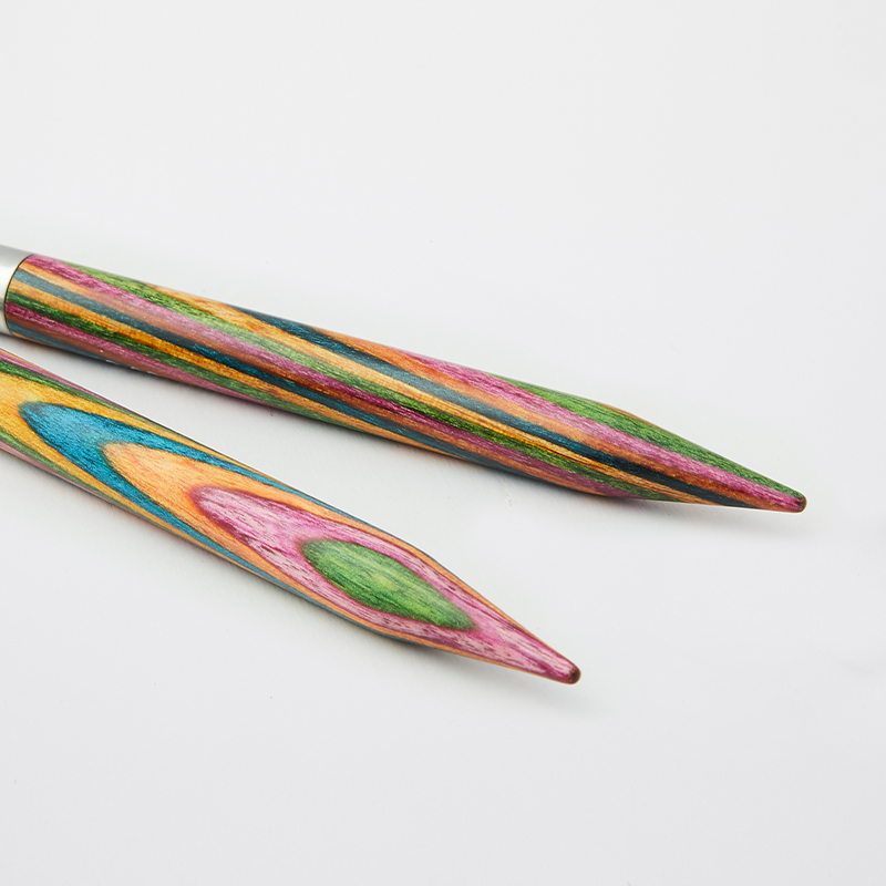 Teken een foto bereiden lichtgewicht KnitPro SYMFONIE Needle Tips SHORT - 8,7 cm - 6 mm » Wollerei